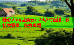 糖心Vlog蓝奏云:24小时直播、多社交登录、免费观看
