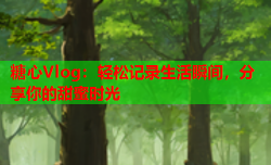 糖心Vlog:轻松记录生活瞬间,分享你的甜蜜时光