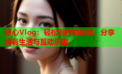 糖心Vlog:轻松创作短视频,分享精彩生活与互动乐趣