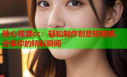 糖心视频cc:轻松制作创意短视频,分享你的精彩瞬间