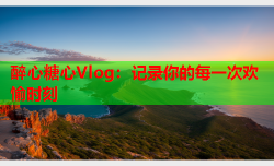 醉心糖心Vlog:记录你的每一次欢愉时刻