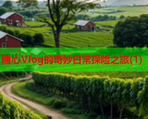 糖心Vlog的奇妙日常探险之旅(1)  第1张 糖心Vlog的奇妙日常探险之旅(1)  第1张