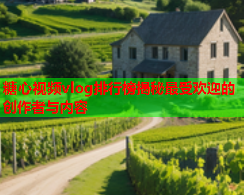 糖心视频vlog排行榜揭秘最受欢迎的创作者与内容  第2张 糖心视频vlog排行榜揭秘最受欢迎的创作者与内容  第2张