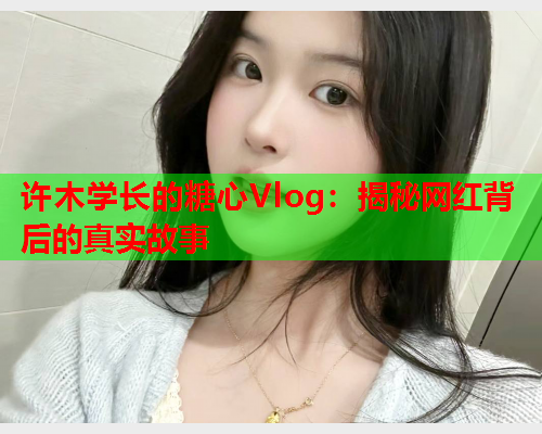 许木学长的糖心Vlog:揭秘网红背后的真实故事  第2张 许木学长的糖心Vlog:揭秘网红背后的真实故事  第2张