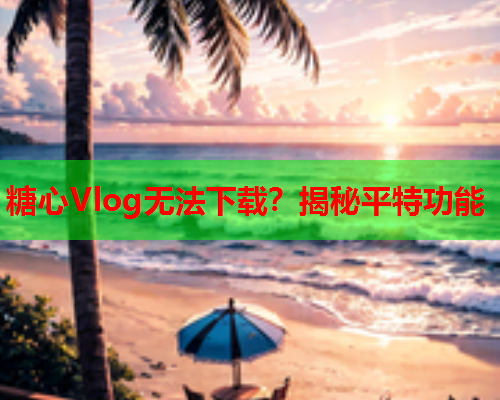 糖心Vlog无法下载?揭秘平特功能  第1张 糖心Vlog无法下载?揭秘平特功能  第1张