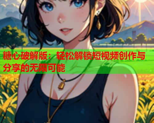糖心破解版:轻松解锁短视频创作与分享的无限可能  第1张 糖心破解版:轻松解锁短视频创作与分享的无限可能  第1张